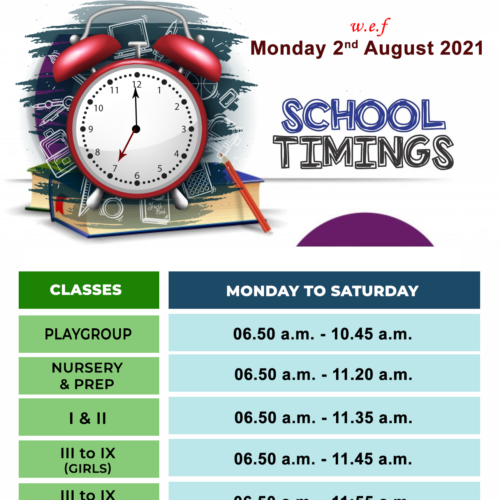 School Timing
